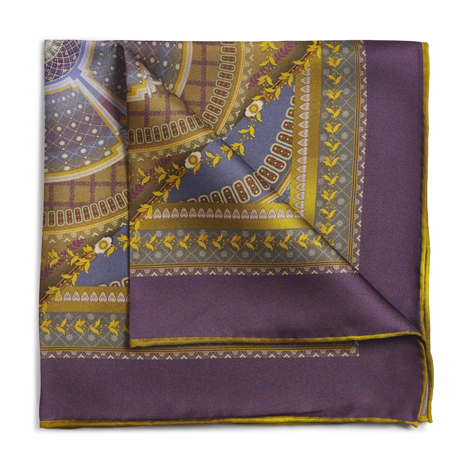 Criterion Theatre Purple Pocket Square Benson & Clegg