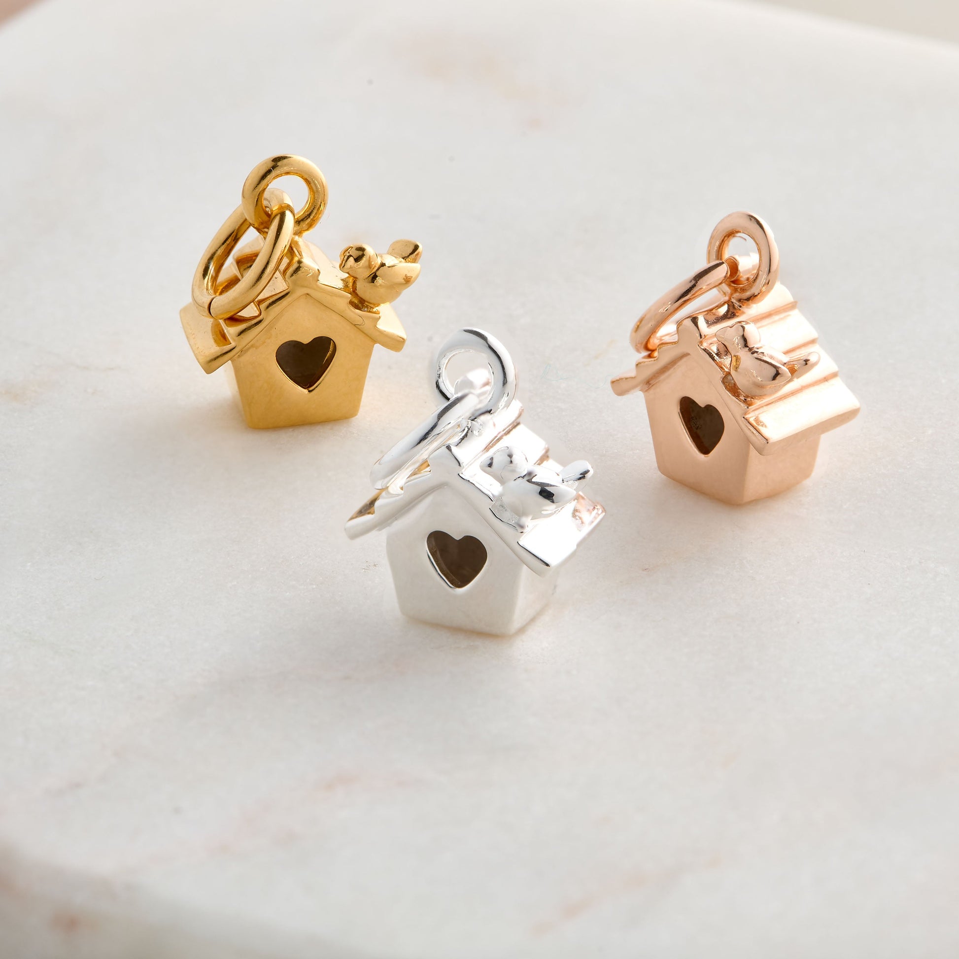 Bird House Silver Charm Scarlett Jewellery