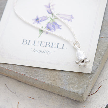 Bluebell Flower Silver Charm Scarlett Jewellery