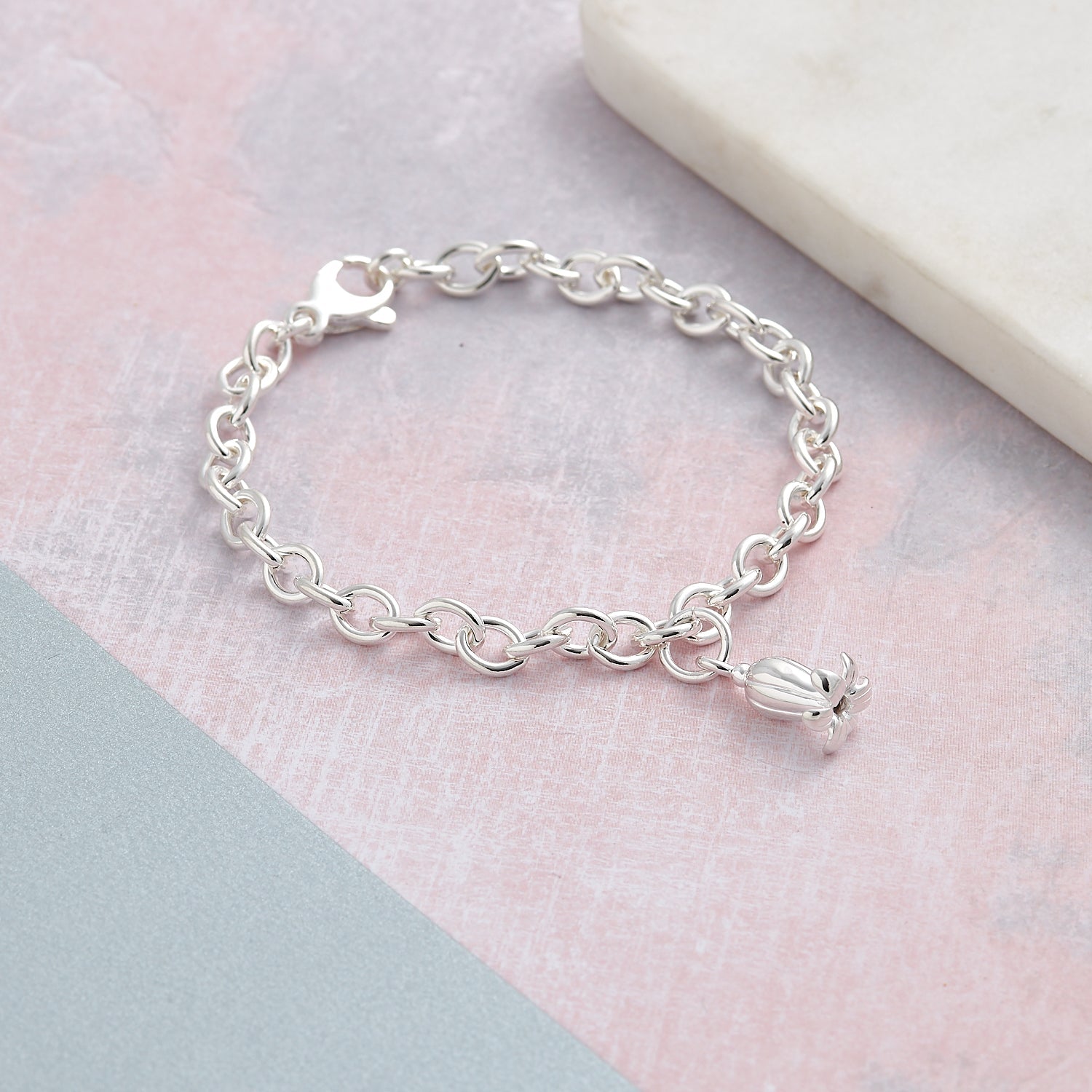 Bluebell Flower Silver Charm Scarlett Jewellery