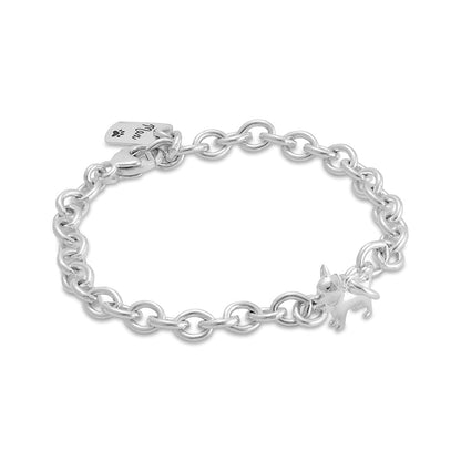 Chihuahua Silver Dog Charm Bracelet Scarlett Jewellery