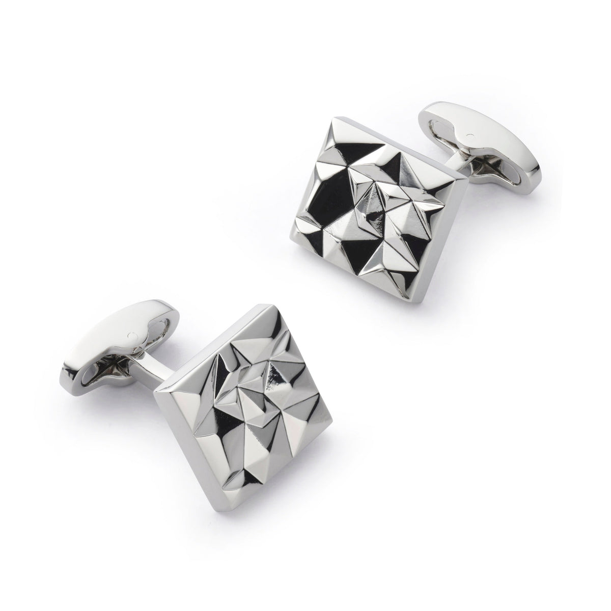 Modernist Cufflinks In Silver Benson & Clegg