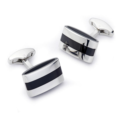 Contemporary Onyx Cufflinks Benson & Clegg