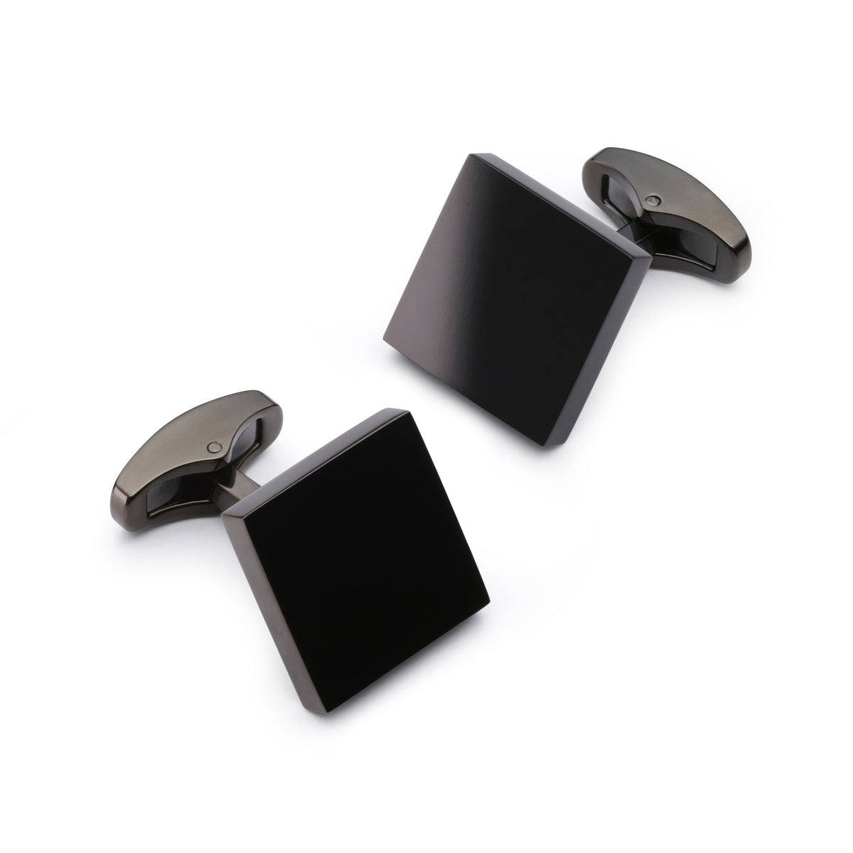 Square Cufflinks In Black Benson & Clegg