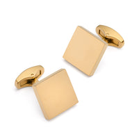 Square Cufflinks In Gold Benson & Clegg