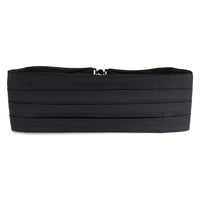 Black Barathea Silk Cummerbund Benson & Clegg