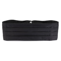 Black Satin Silk Cummerbund Benson & Clegg