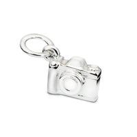 Vintage Camera Personalised Silver Charm Scarlett Jewellery