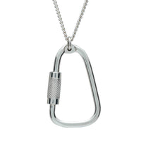 Climbing Carabiner Silver Necklace Scarlett Jewellery