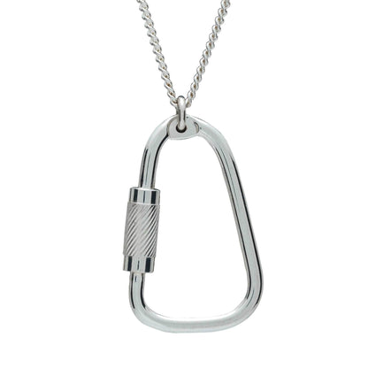 Climbing Carabiner Silver Necklace Scarlett Jewellery