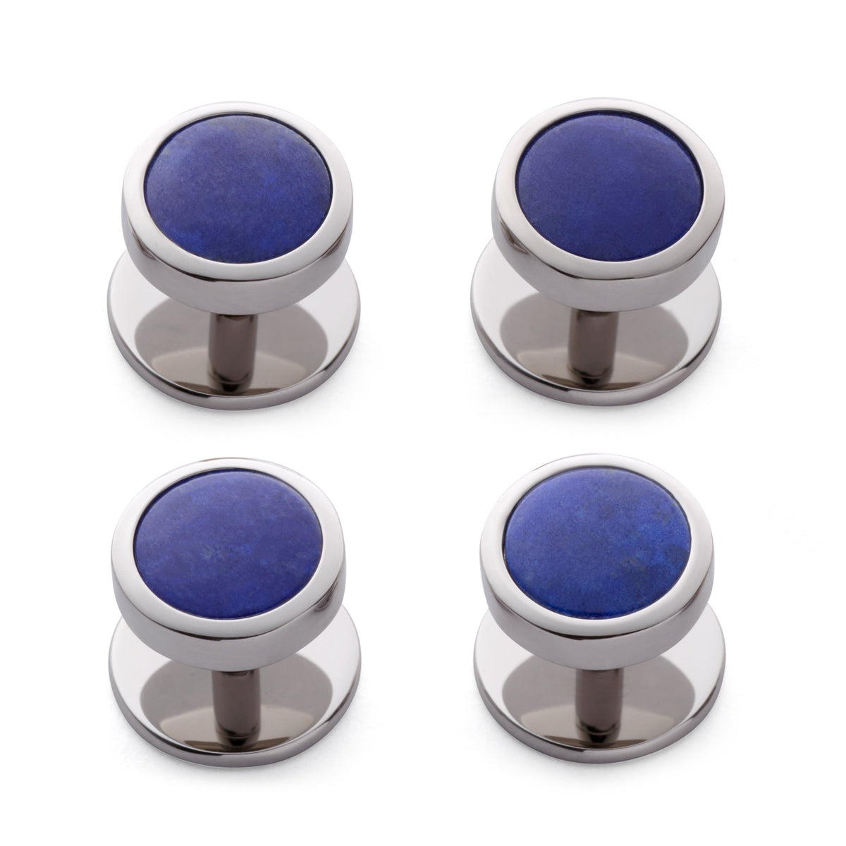 Lapis Lazuli Dress Studs In Silver