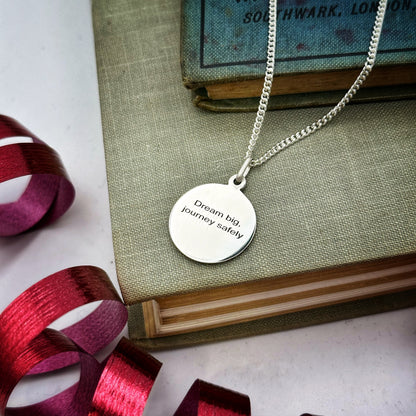 Classic St Christopher Necklace Sterling Silver 20mm Scarlett Jewellery
