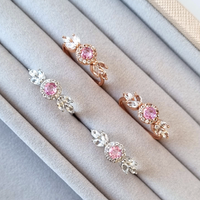 Aurelia Pink Sapphire Ring in 18k Rose Gold Vermeil - SJR London Timepiece