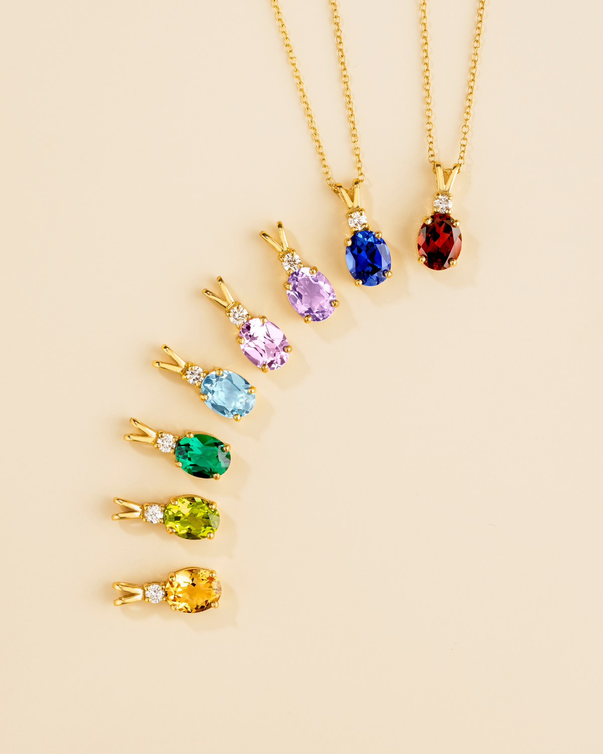 Emerald Pendant Necklace in 18k Gold Vermeil - SJR London Timepiece