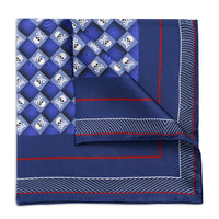 Skull & Crossbones Navy Sea Pocket Square Benson & Clegg