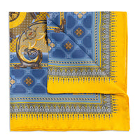 Burlington House Gates Gold Pocket Square Benson & Clegg
