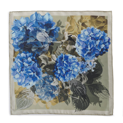 Hydrangea Stone Pocket Square Benson & Clegg