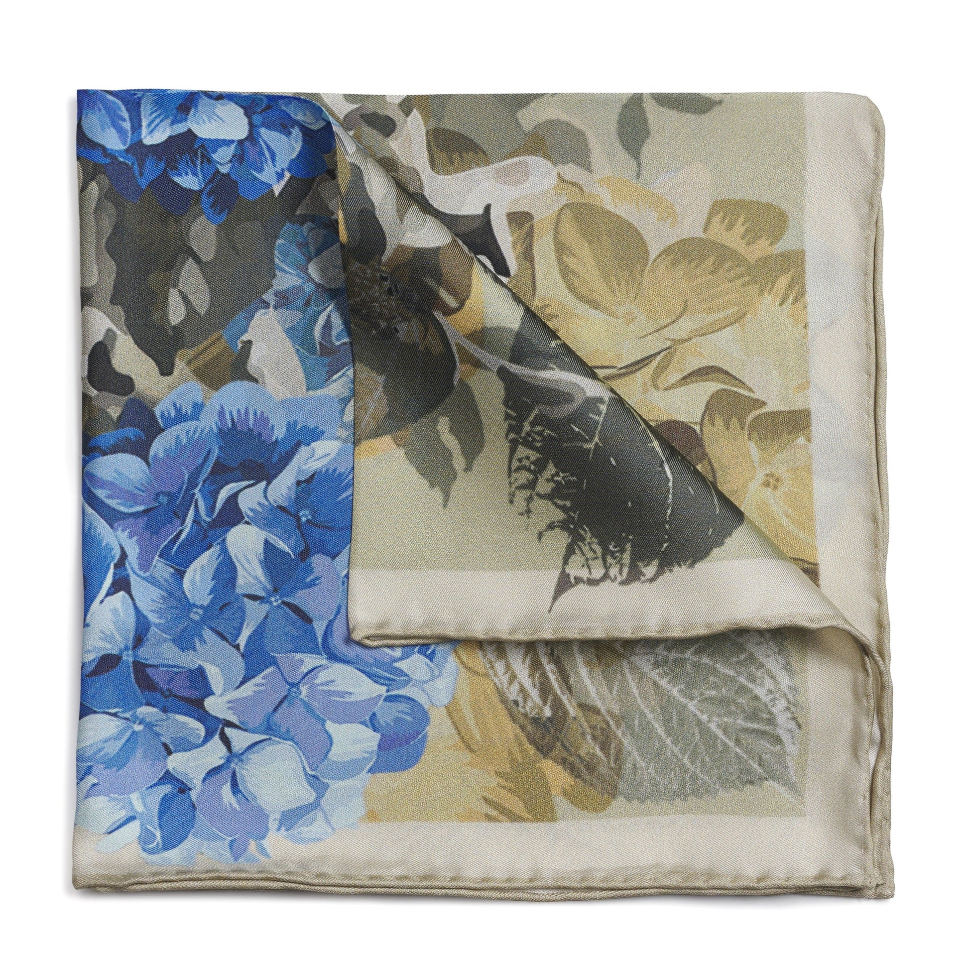 Hydrangea Stone Pocket Square Benson & Clegg