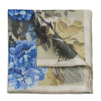 Hydrangea Stone Pocket Square Benson & Clegg