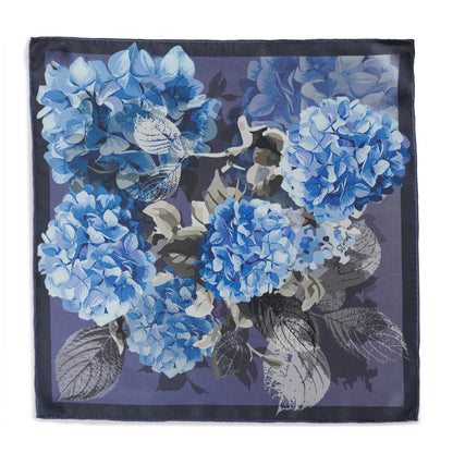 Hydrangea Mist Pocket Square Benson & Clegg