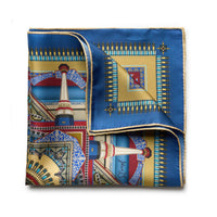Liverpool Street Station in Gold Pocket Square Benson & Clegg