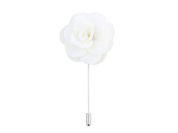 Boutonniere In Ivory Silk Benson & Clegg