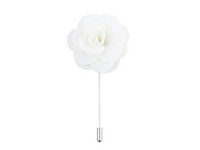 Boutonniere In Ivory Silk Benson & Clegg