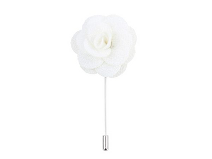 Boutonniere In Ivory Silk Benson & Clegg