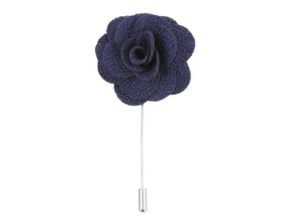Boutonniere In Navy Silk Benson & Clegg