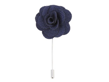 Boutonniere In Navy Silk Benson & Clegg