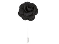 Boutonniere In Black Silk Benson & Clegg