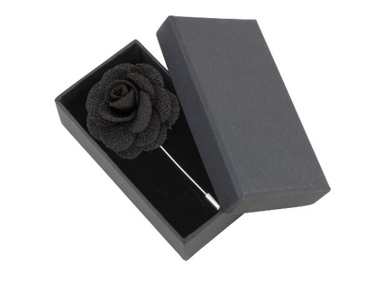 Boutonniere In Black Silk Benson & Clegg