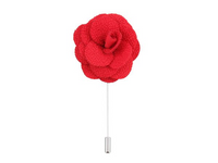 Boutonniere In Red Silk Benson & Clegg