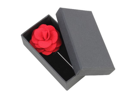 Boutonniere In Red Silk Benson & Clegg