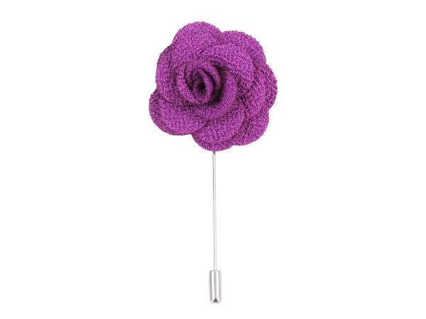 Boutonniere In Purple Silk Benson & Clegg