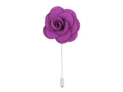 Boutonniere In Purple Silk Benson & Clegg