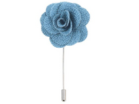 Boutonniere In Teal Silk Benson & Clegg