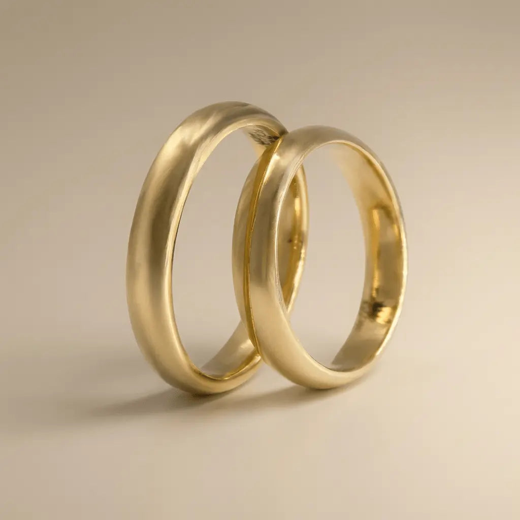 4mm Gold Wedding Band – Classic Orion – 9ct/14ct/18ct Gold Majestic Jewellery