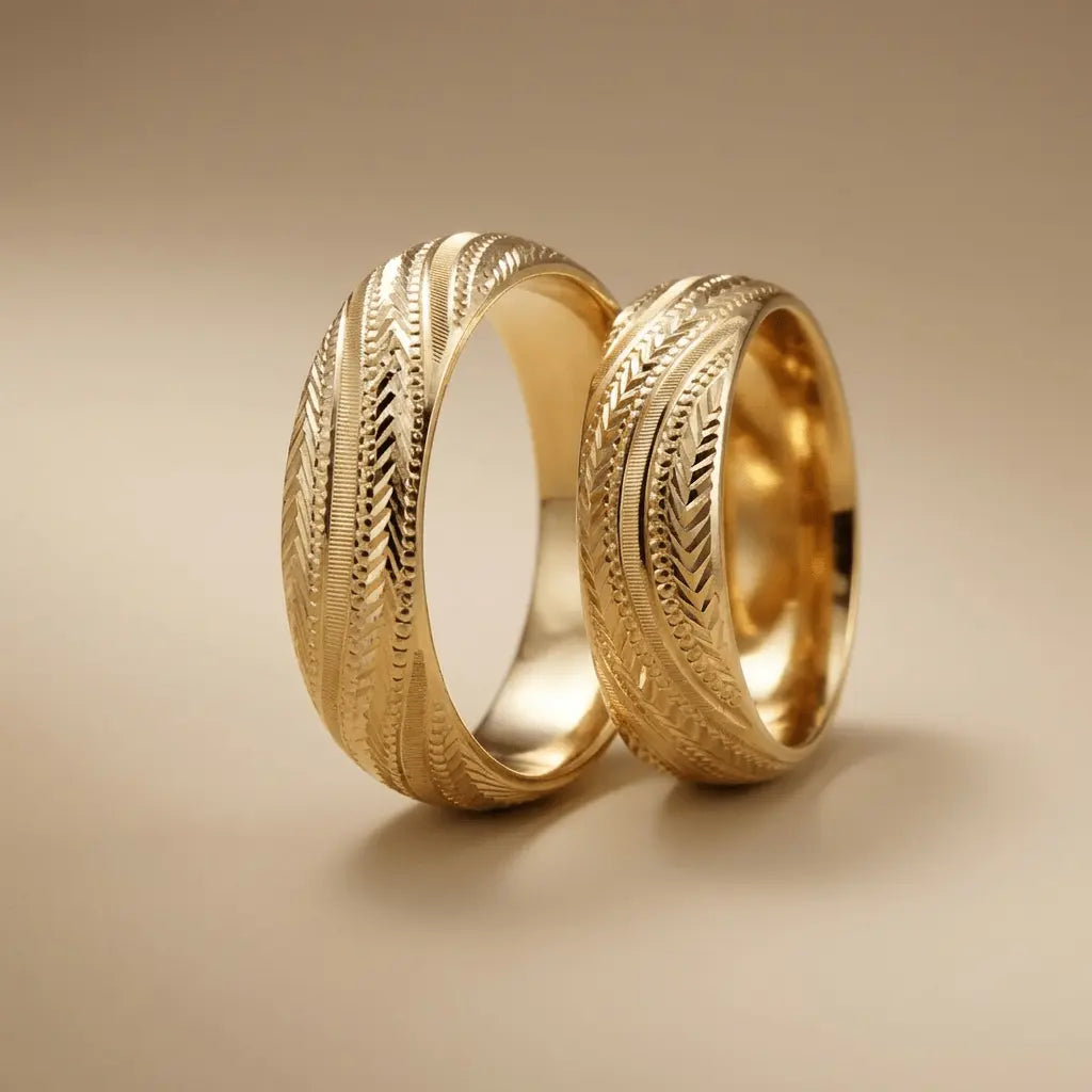 6mm Gold Wedding Band – Heritage Craft Valenor – 9ct/14ct/18ct Gold Majestic Jewellery