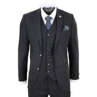 STZ22 - Men's Wool Tweed Suit 3 Piece Authentic 1920s Classic