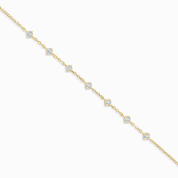 Moissanite Bracelet in 18k Gold Vermeil - SJR London Timepiece