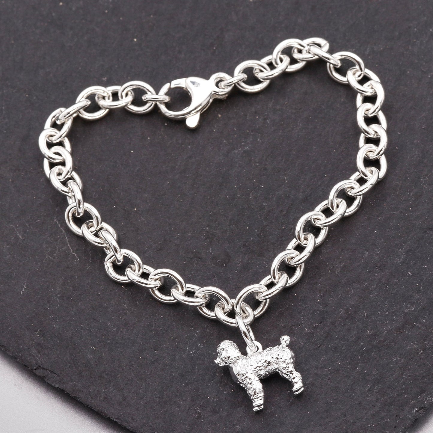 Poodle Silver Dog Charm Scarlett Jewellery