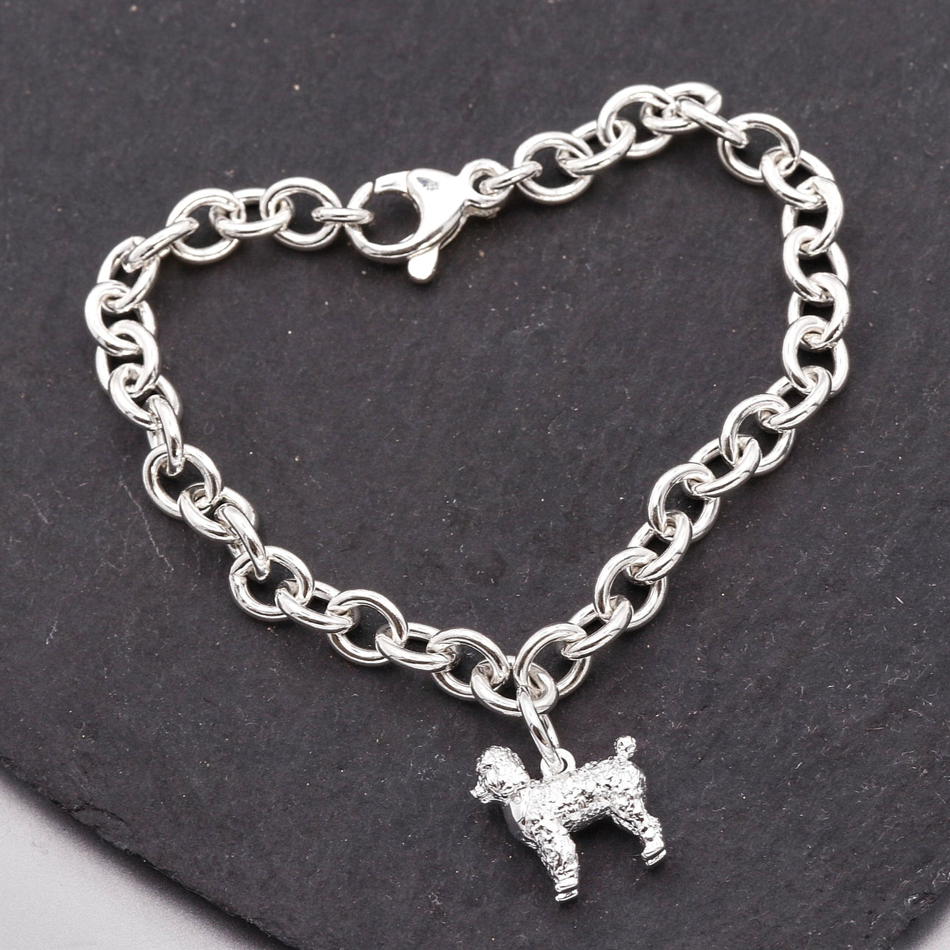 Poodle Silver Dog Charm Scarlett Jewellery
