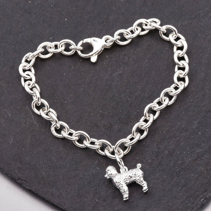 Poodle Silver Dog Charm Scarlett Jewellery