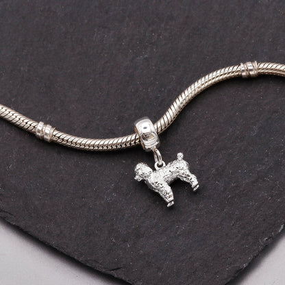 Poodle Silver Dog Charm Scarlett Jewellery