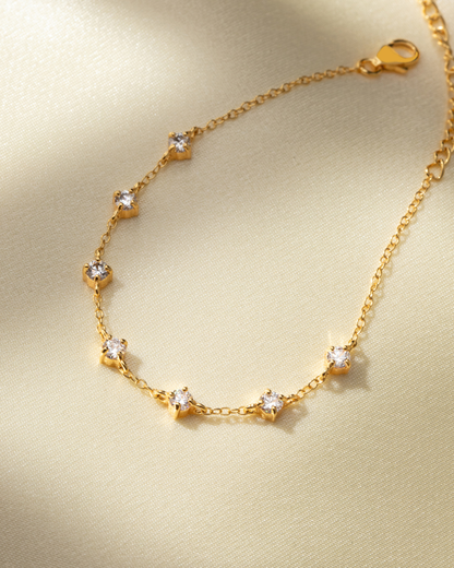 Pearl & Moissanite Bridal Jewellery Set in 18k Gold Vermeil - SJR London Timepiece
