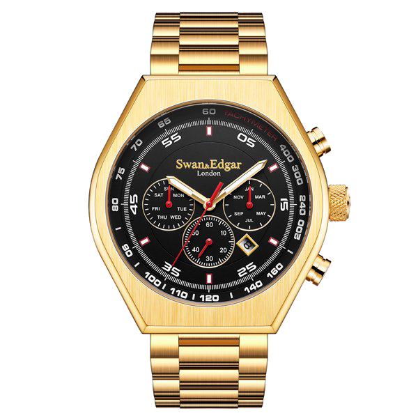 Limited Edition Swan & Edgar Hand Assembled Contemporary Classic Automatic Gold - SJR London Timepiece