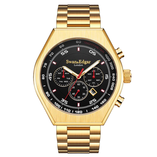 Limited Edition Swan & Edgar Hand Assembled Contemporary Classic Automatic Gold - SJR London Timepiece