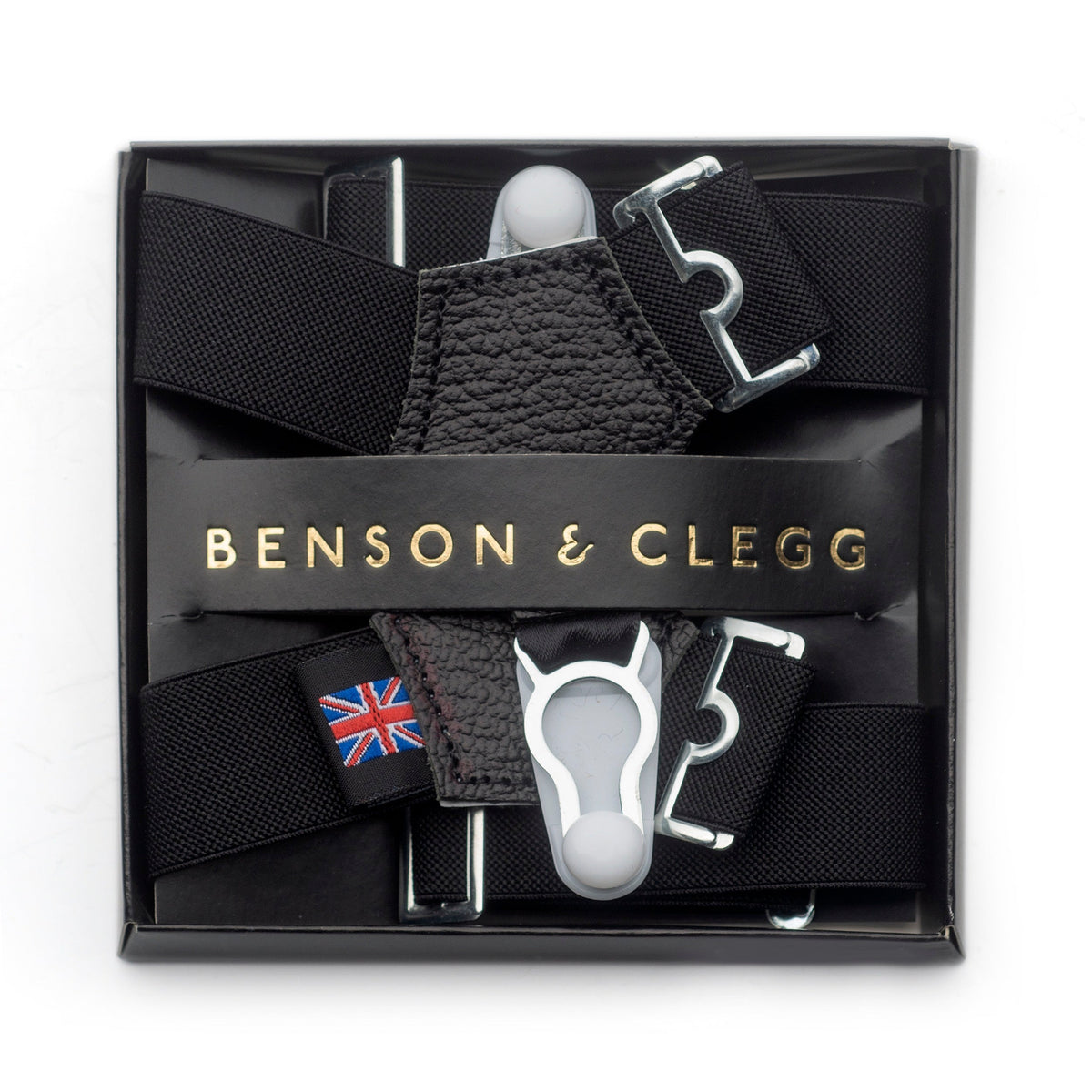 Sock Suspenders In Black Benson & Clegg