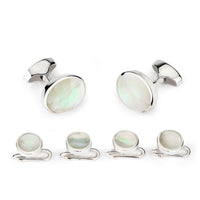 Classic Sterling Silver And Mother Of Pearl Dress Set Benson & Clegg